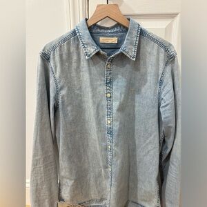 Allsaints light wash Denim Chambray (Large)